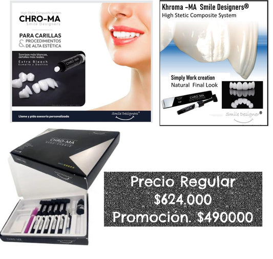 DISEÑADORES DE SONRISAS CARILLAS KIT NANO-HÍBRIDO CHRO-MA