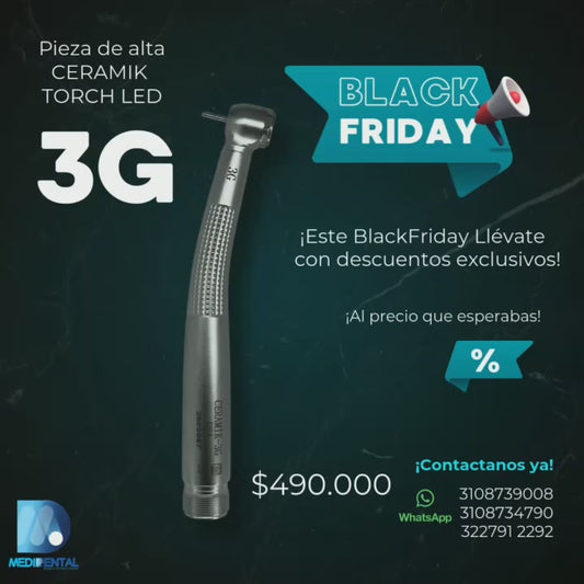 Pieza de Alta Dental Ceramik-3G Antorcha-LED