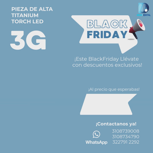 Pieza de Alta Dental Titanium-3G Antorcha-Led